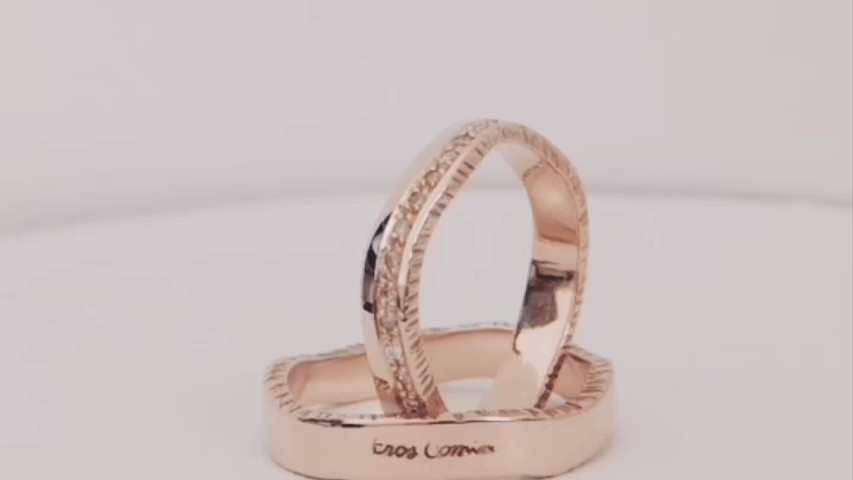 Art 101 large "Love me forever", fedi nuziali uniche per il tuo matrimonio