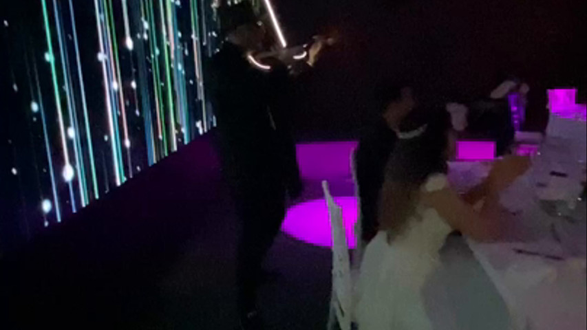 Lo Show del Violino elettrico luminoso!
