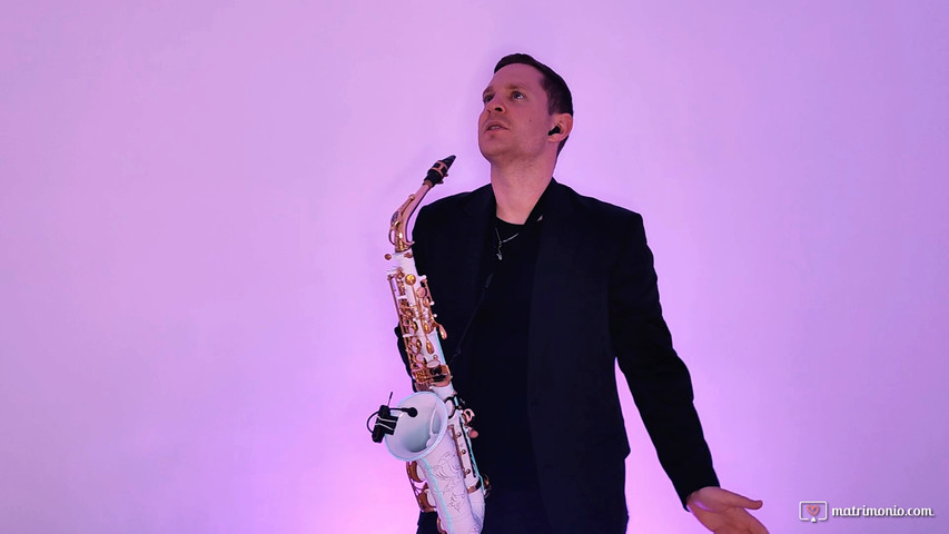 Musica Matrimonio con Sax Illuminato