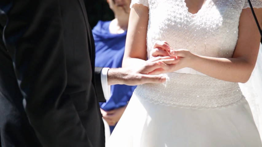 Proiezione serale video trailer matrimonio in anteprima