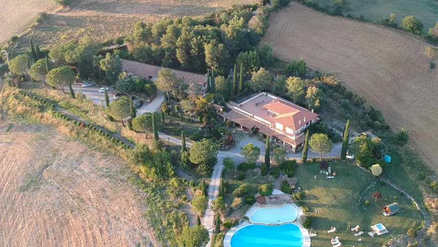 Vista dall'alto della struttura