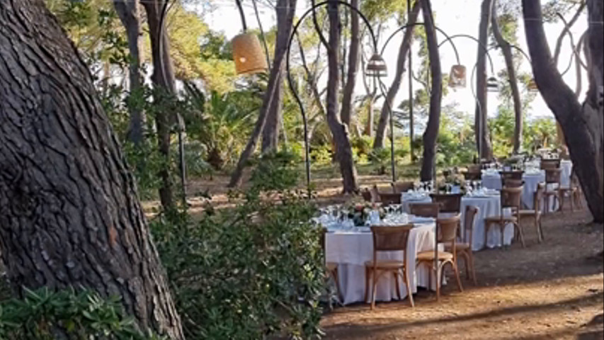 Reception Dinner in front of the Leucosia Islet