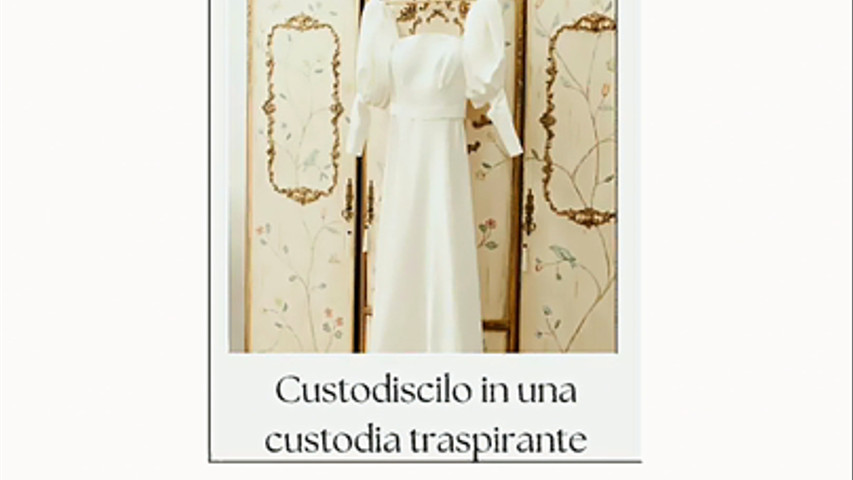 Come custodire l'abito da sposa dopo il matrimonio 