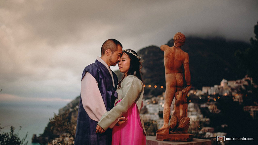 Eunhee e TaeSik Wedding in Villa San Giacomo, Positano