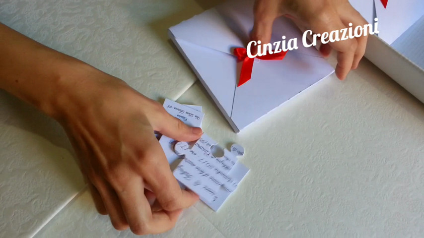 Partecipazione puzzle - Cinzia Creazioni - Video ...