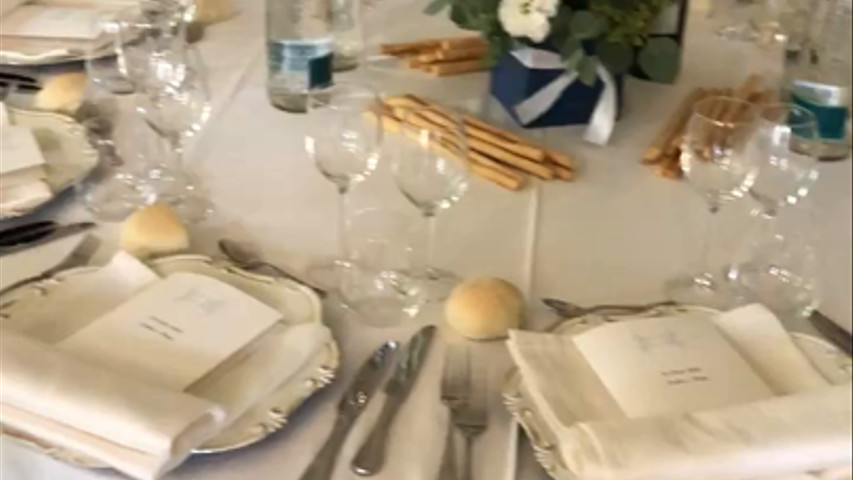 Allestimento pranzo di nozze G+M