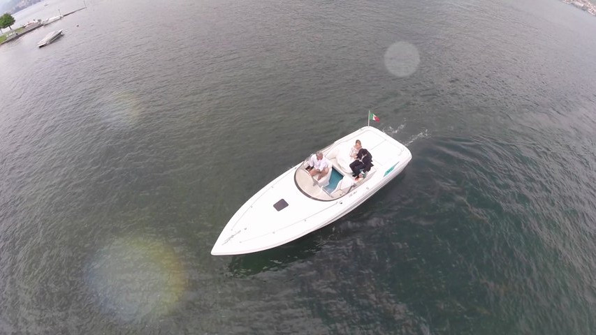 Drone wedding aquarium