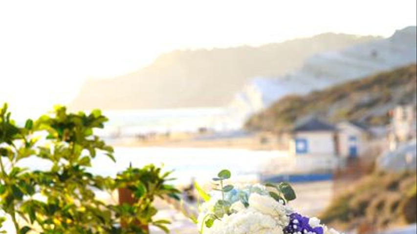 blue artistic wedding