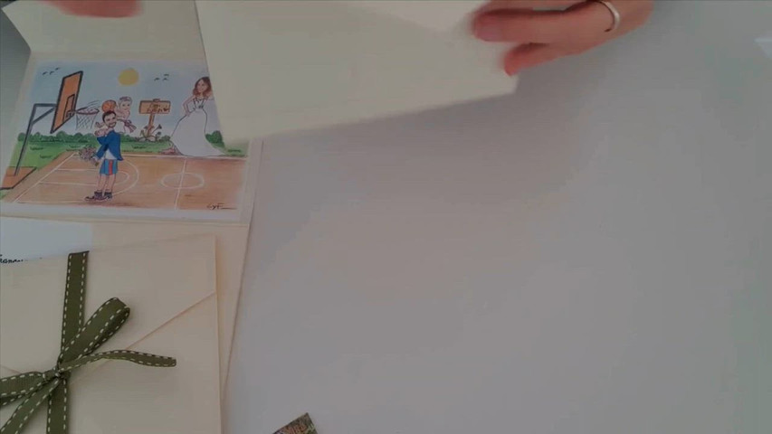  Invito Nozze formato Busta – Il Disegno che Avvolge il Nostro Amore