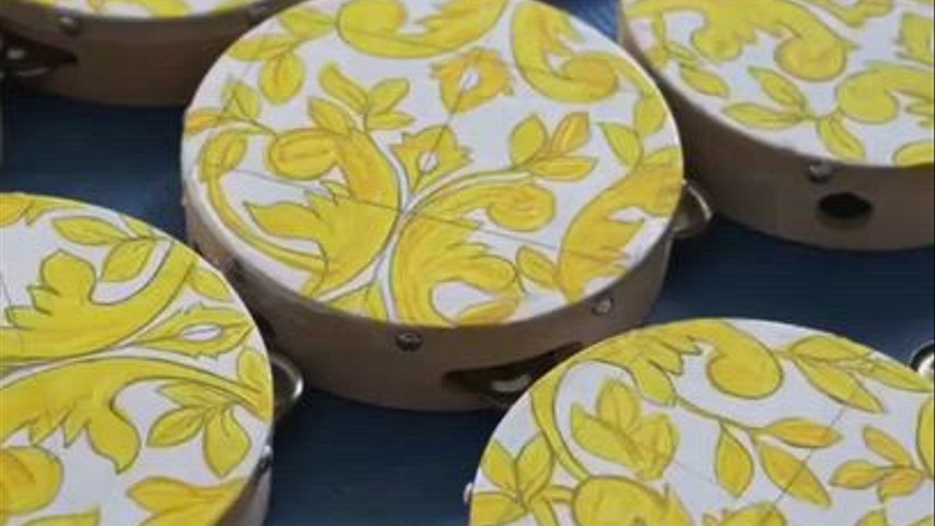 Tanburelli maiolica gialla 