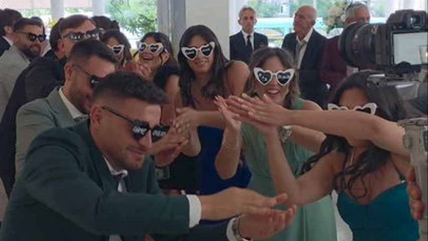 Il momento più atteso: il Flash Mob degli sposi