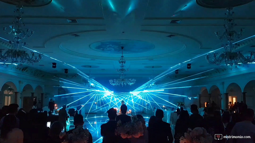 Wedding Laser Show interno sala pt.1