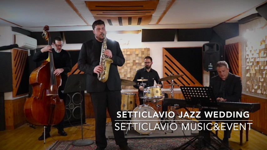 Jazz wedding quartet with sax matrimonio