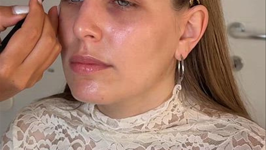 Trial bride makeup & hair 