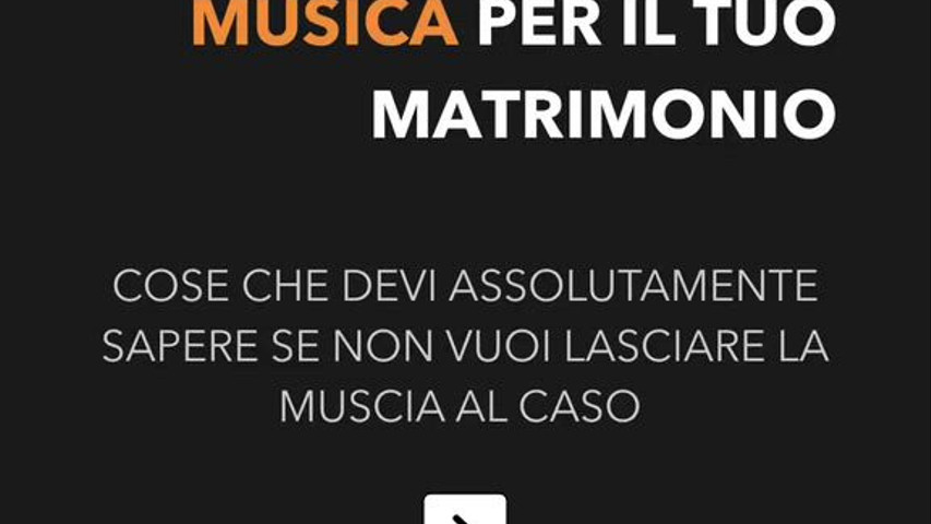 Come scegliere la musica per il tuo matrimonio