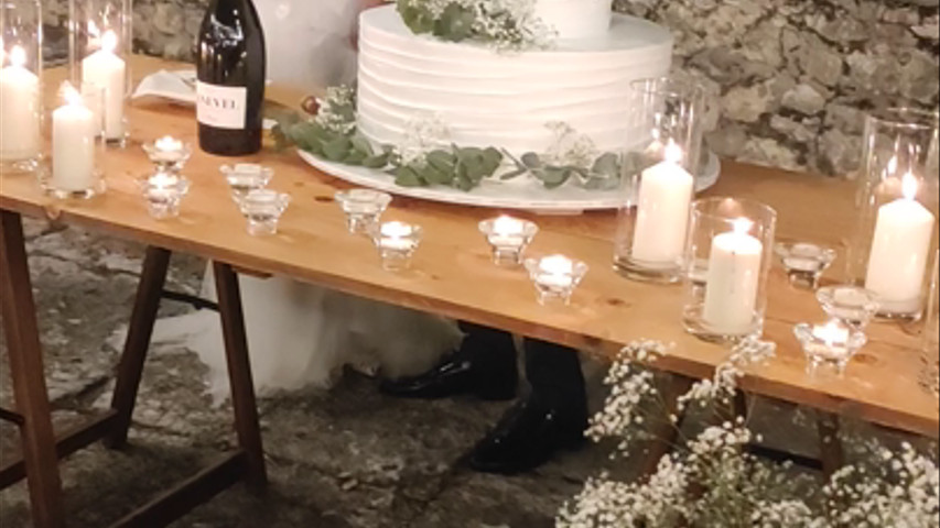 Taglio torta romanticismo