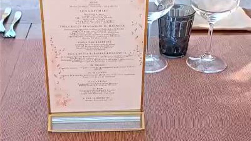 allestimento tavoli veranda