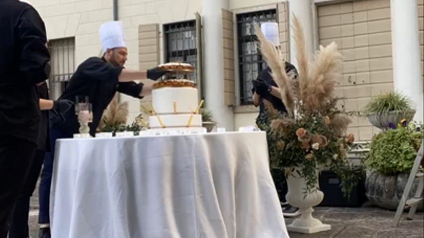 Torta nuziale a 10 piani 