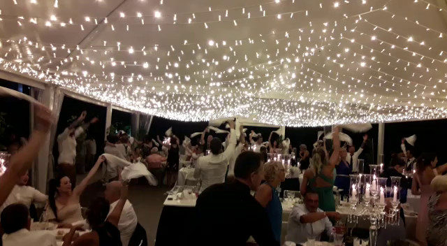 Cena spettacolo con le nostre luci c/o Villa dal Pozzo