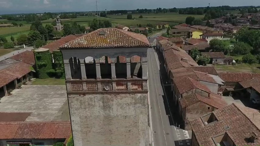 Villa Marazzi osservata dall'alto