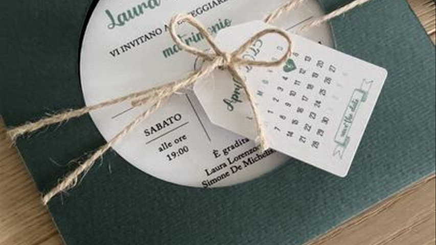 Partecipazione Modello Vinile