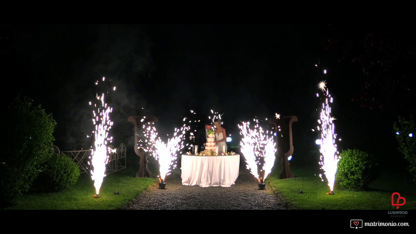 Fontane d'Artificio Taglio Torta Matrimoniale