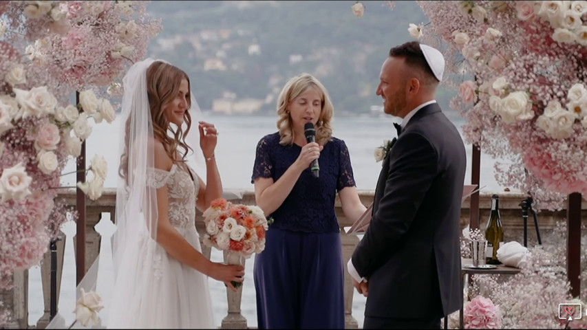 Wedding Ceremony at Villa Pizzo - Lake Como