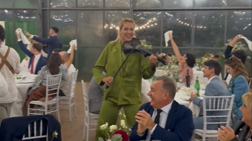 Wedding cena con violino 