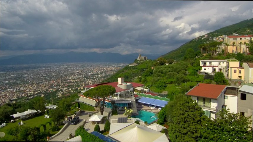 Giardino delle rose panorama dall'alto