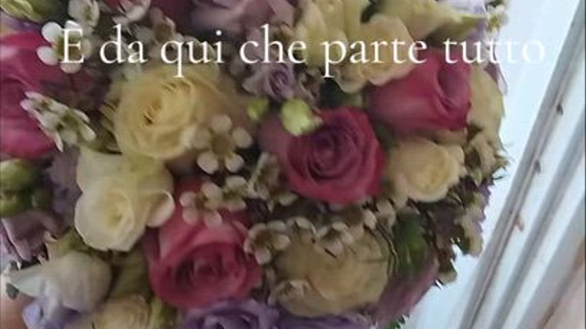 Bouquet Sposa Bianco, Glicine e Lilla | Rose, Lisianthus e Nebbiolina