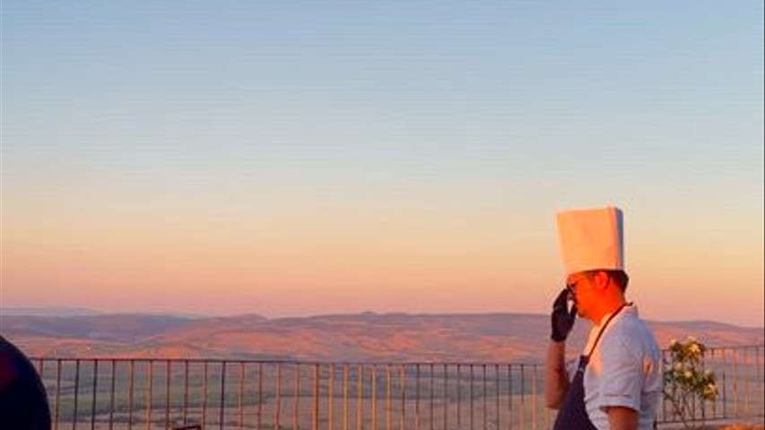 On the roof of the Val d’Orcia