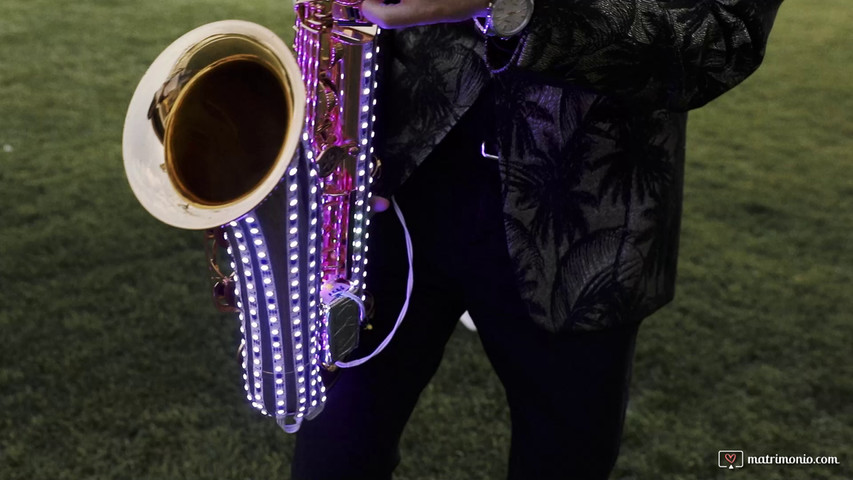 Sax tenore con Led 