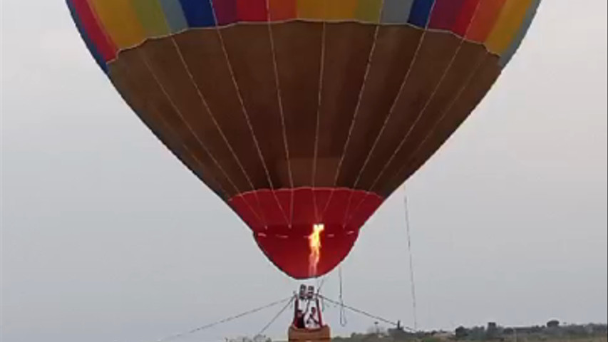 In mongolfiera 