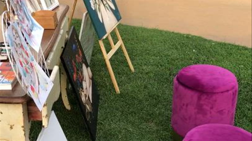 Live painting allestimento matrimonio