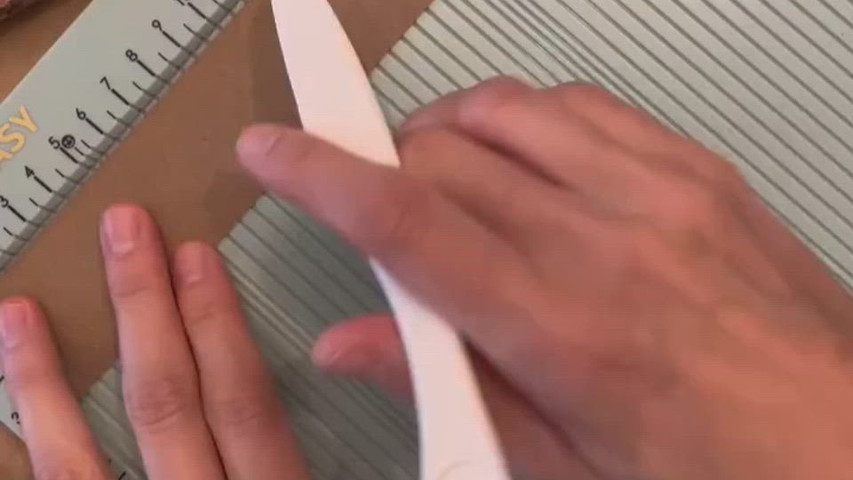Partecipazione con fascia in carta Kraft