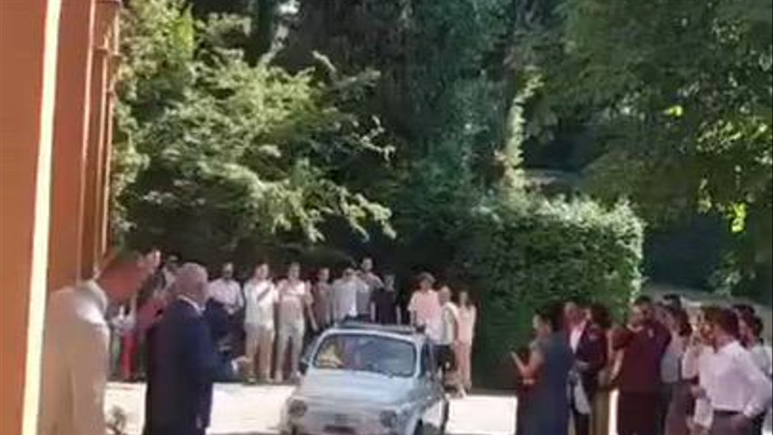 Fiat500f arrivo della sposa