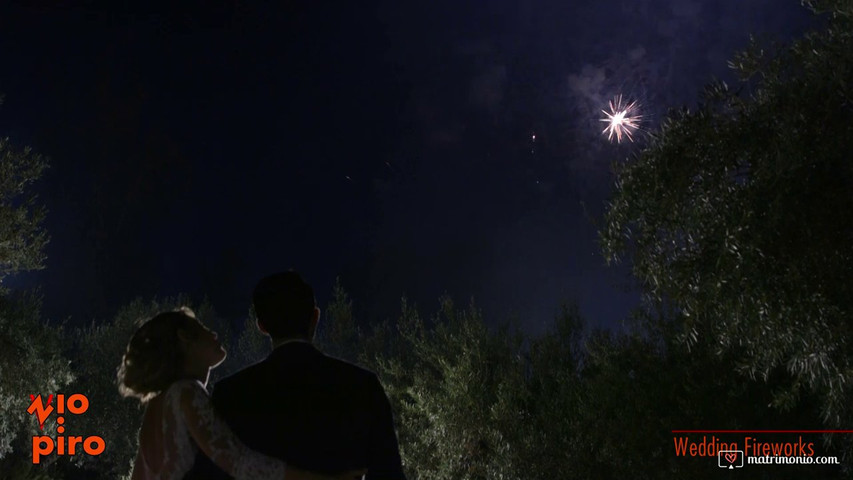 Zio Piro wedding fireworks 