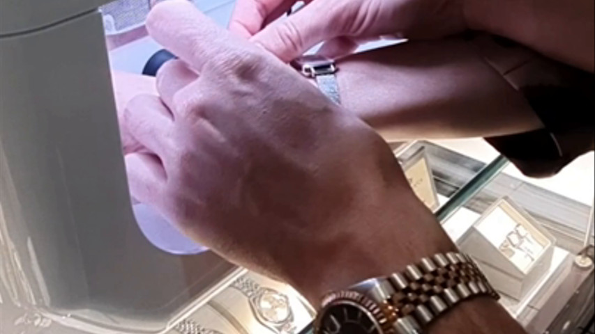 Bracciale saldato al polso