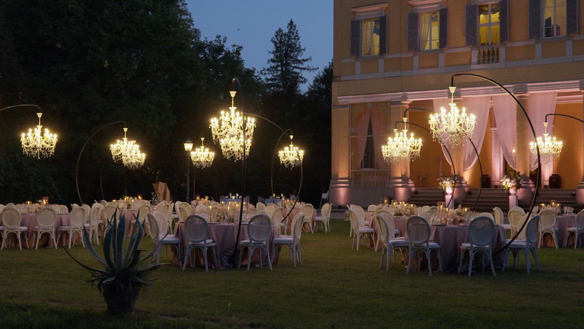 Allestimento Lampadari Crystal