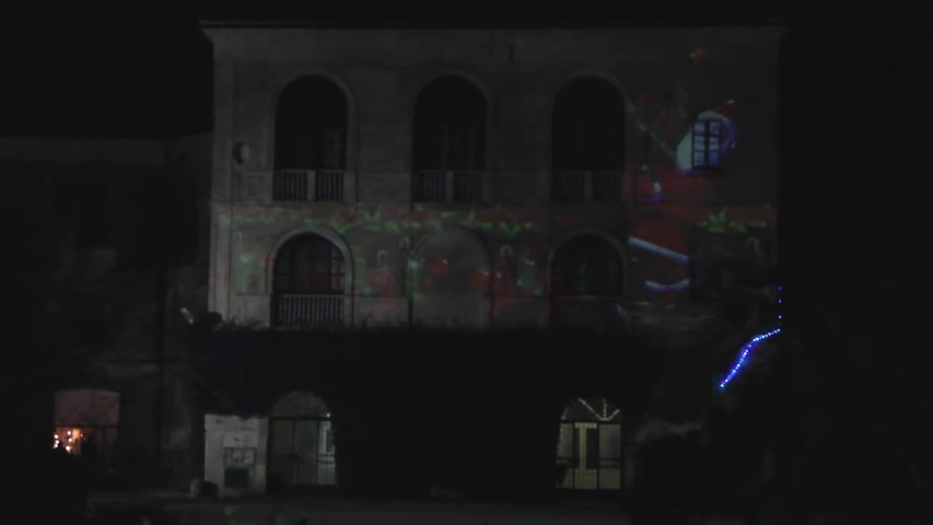 Esempio Video Mapping Natale