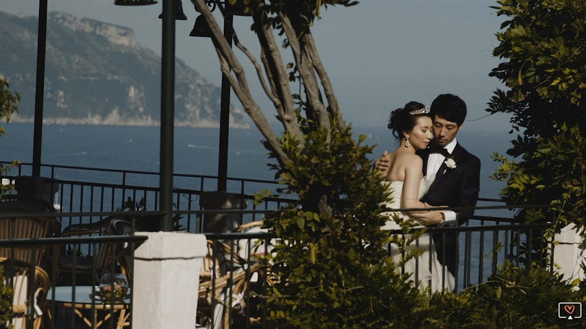 Elopement video in amalfi coast