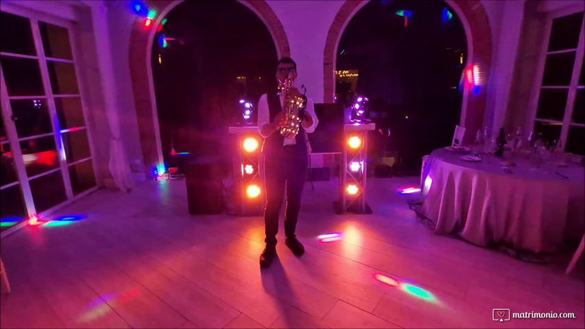 Disco sax live Valle di badia dopo cena