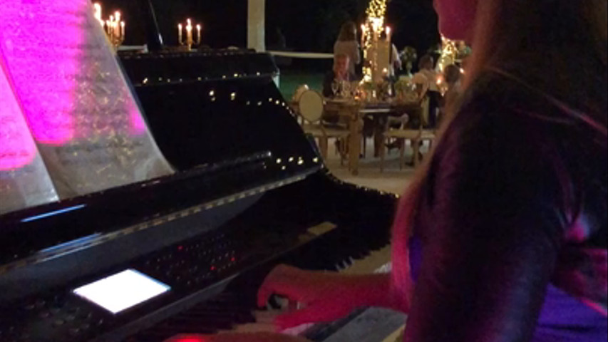 Piano per cena, musica da matrimonio a villa Spalletti