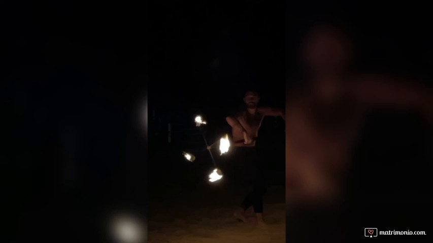 Fire show & Farfalle luminose 