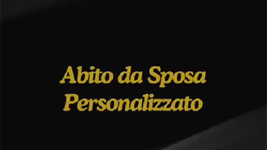 Abito da sposa personalizzato