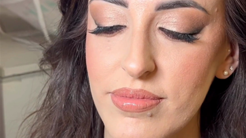 Prima e dopo make-up sposa