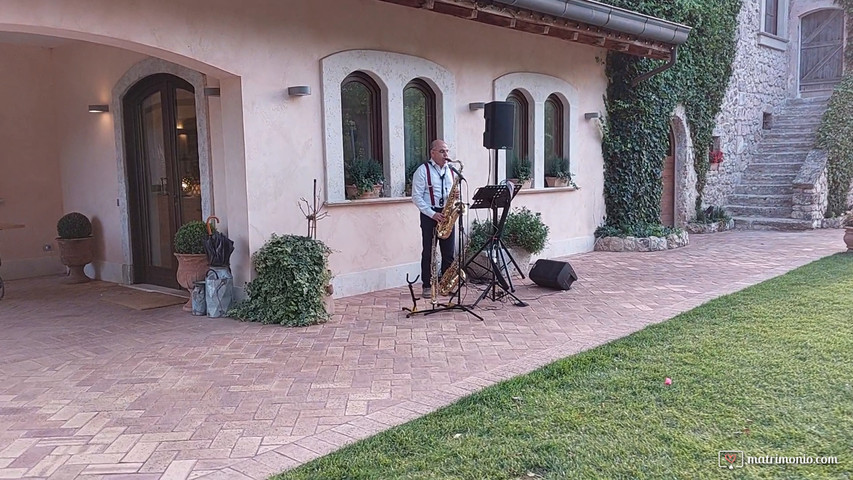 Aperitivo accoglienza con sax