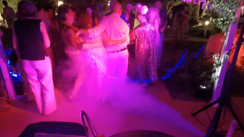 matrimonio con effetti luci