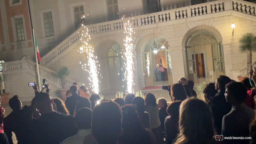 Villa Fenaroli Brescia Matrimonio con fiamme fredde