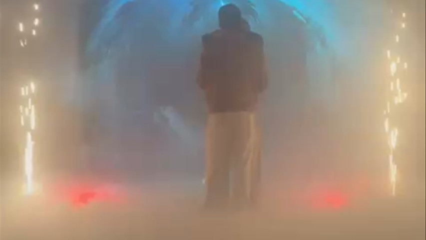 Laser lento nel momento balli degli sposi